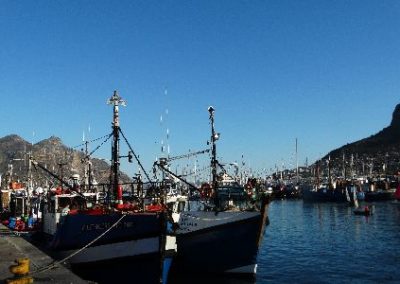 Cape Town Hout Bay ships in dock