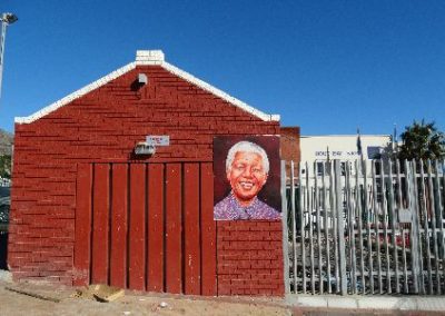 Cape Town Hout Bay townshop picture of Nelson Mandela