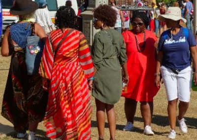 Dressed for the Bush Fire Festival local ladies