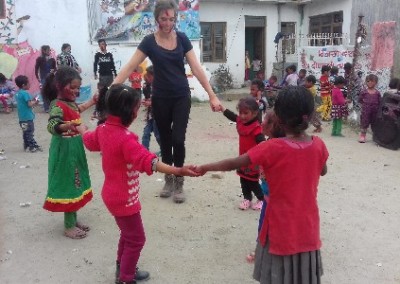 Holding hands Holi festival India