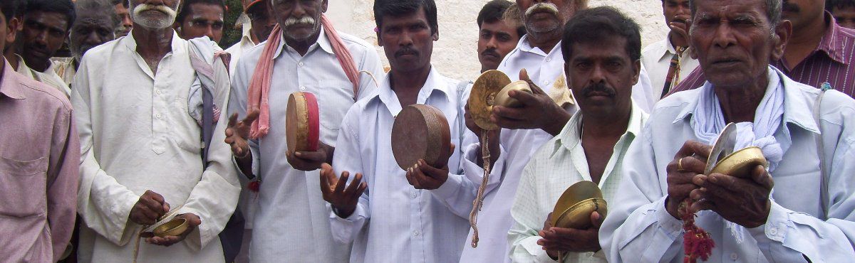 group of local men with instruments