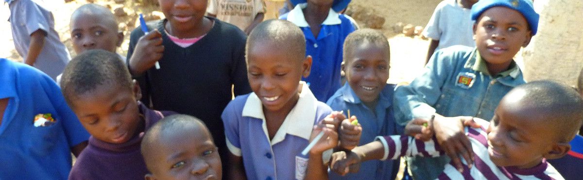 school children posing for camera