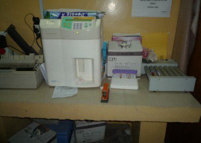 Blood sample machine Work in a Laboratory in Ghana