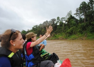 Boat trip environmental conservation and community empowerment in Borneo
