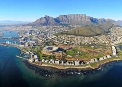 Cape Town ariel shot support the recovery of children in a hospital South Africa