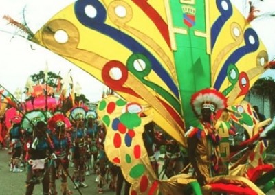 Carnival Parade family building Belize