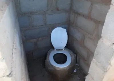 Child toilet Volunteer Building project Swaziland
