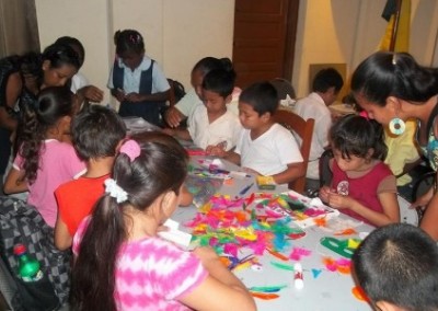 Children crafts dance therapy Belize