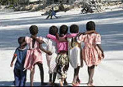 Children in line Teaching and Community Work in Zanzibar