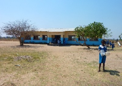 Children outside school Teaching and Community Work in Zambia