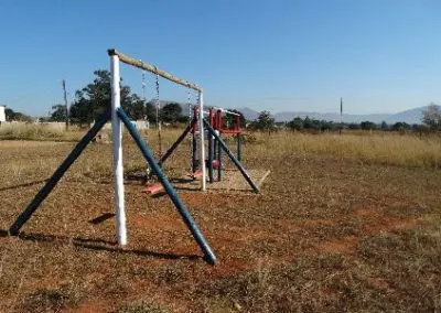 Completed playground at pre-school Building Volunteer Project Swaziland