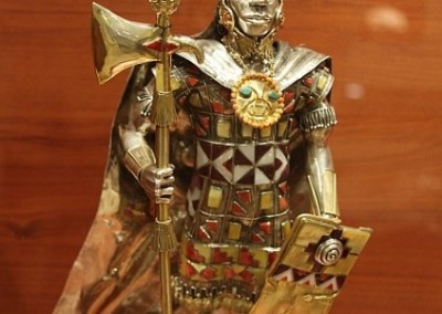Decorative figurine Inca jewellery making cooperative Peru