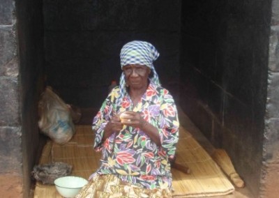 Elderly woman Community Volunteering at Christmas in Zambia