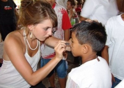 Facepainting Work in an Orphanage in the Philippines