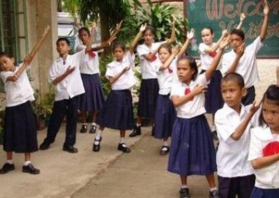 Group of children Teach English in Rural Schools in the Philippines