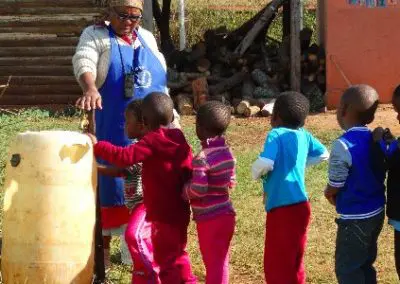 Handwashing before breakfast NCP volunteering Swaziland