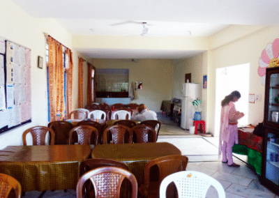 Himachal dining room Child Development Volunteering in India