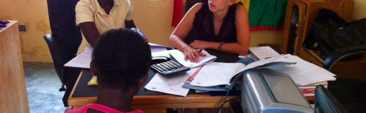 Interviewing a borrower Microfinance for Economic Empowerment in Ghana