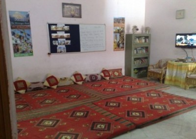 Jaipur common room Family Volunteering Renovation and Community Work in India
