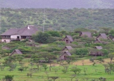 Landscape and houses Black Rhino, Elephant and big cat research and conservation South Africa