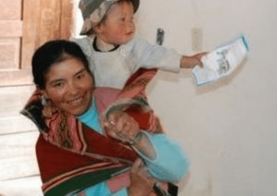 Mother and child community nutrition awareness Bolivia