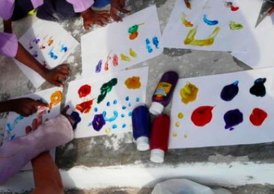 Painting Teaching and Community Work in Zanzibar