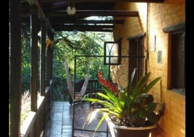 Porch in jungle agro forestry Ecuador