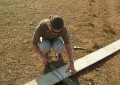 Sawing Help Build Family Homes in Swaziland