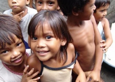 Smiling children Support Community Development Projects in the Philippines