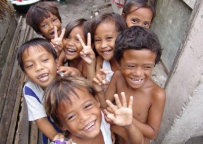Smiling kids Support Community Development Projects in the Philippines