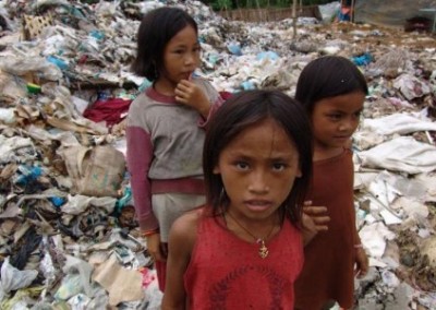 Three girls Support Community Development Projects in the Philippines