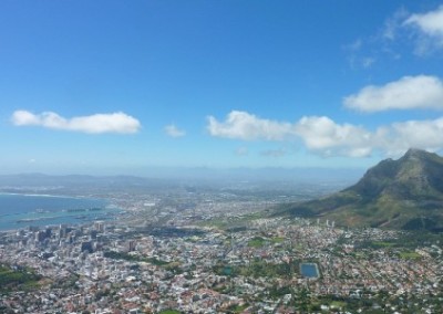 View over Cape Town permaculture and horticulture internship South Africa