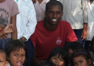 Volunteer and children Social Work in Cambodia