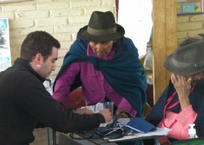 Volunteer diagnosis rural public health Ecuador