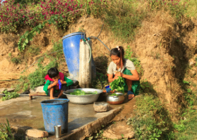 Washing up Global Health Placement in Nepal