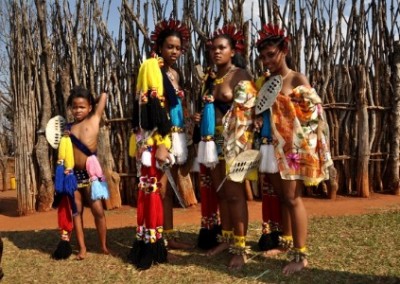 Women in traditional dress Sports Development Internship in Swaziland