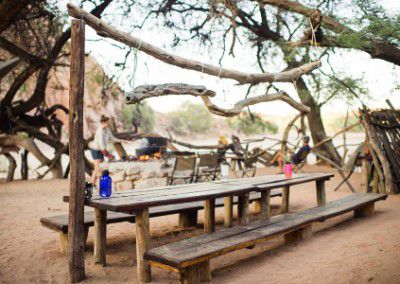 camp table Namibia