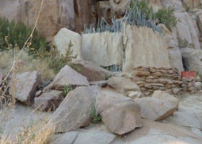 showers at base camp Namibia