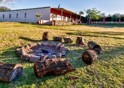 Camp Fire area outside accommodation South Africa