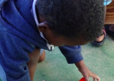 Hout Bay Child playing with bricks Early Years Internship in Cape Town