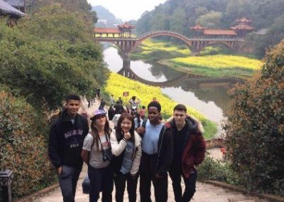 Interns at river Green energy Internship in Chengdu China