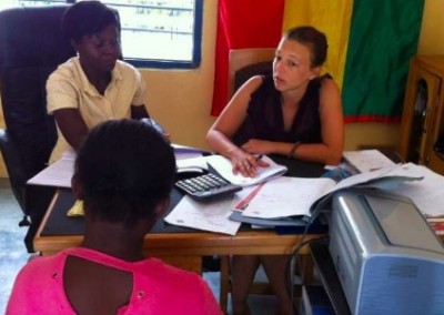 Interviewing a borrower Microfinance for Economic Empowerment in Ghana