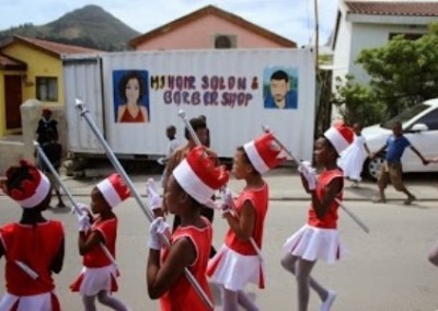 Marching in uniforms Early Childhood Development Internship in Africa