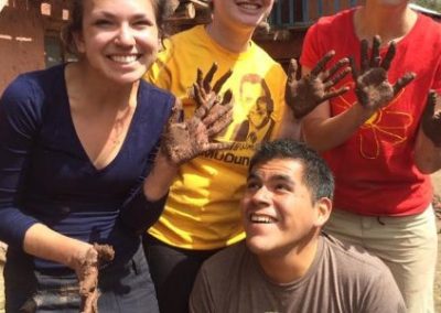 Muddy hands Healthy Kitchens Peru