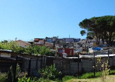 The township supported by the project Early Years Internship in Cape Town