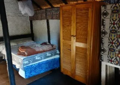 Bulawayo volunteer accommodation bed and wardrobe