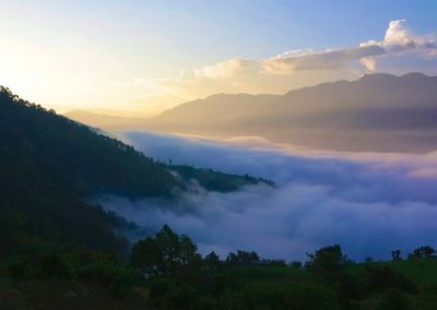 Above the clouds in rural Nepal