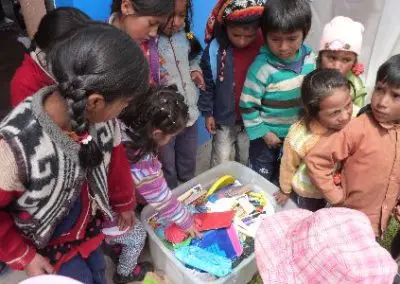 Children and box speech therapy Peru