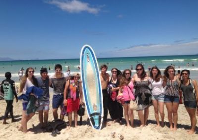 Volunteers and Interns at the Beach