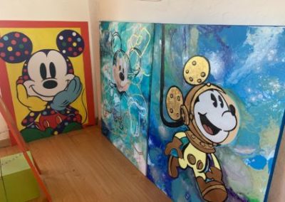 Mickey Mouse Paintings for Therapy